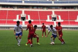 中国U16国少队同青岛中能U17梯队进行教学赛 国少4-0击败对手