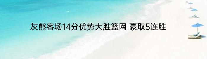 灰熊客场14分优势大胜篮网 豪取5连胜