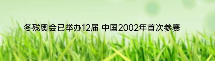 冬残奥会已举办12届 中国2002年首次参赛