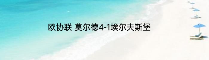 欧协联 莫尔德4-1埃尔夫斯堡