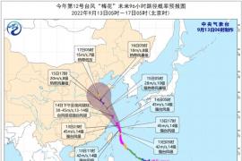 台风梅花14日登陆 已经加强成强级台风