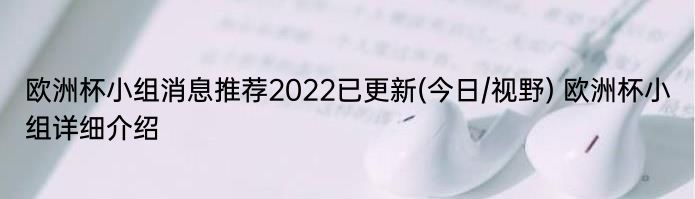 欧洲杯小组消息推荐2022已更新(今日/视野) 欧洲杯小组详细介绍