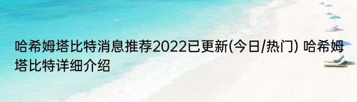 哈希姆塔比特消息推荐2022已更新(今日/热门) 哈希姆塔比特详细介绍