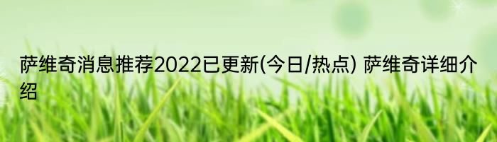 萨维奇消息推荐2022已更新(今日/热点) 萨维奇详细介绍