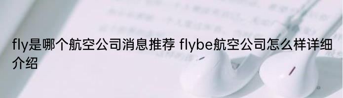 fly是哪个航空公司消息推荐 flybe航空公司怎么样详细介绍