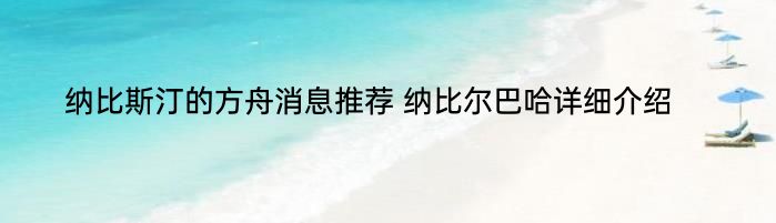 纳比斯汀的方舟消息推荐 纳比尔巴哈详细介绍