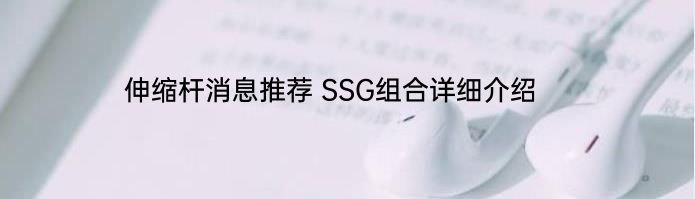 伸缩杆消息推荐 SSG组合详细介绍