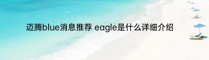 迈腾blue消息推荐 eagle是什么详细介绍