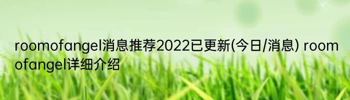 roomofangel消息推荐2022已更新(今日/消息) roomofangel详细介绍