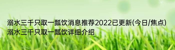 溺水三千只取一瓢饮消息推荐2022已更新(今日/焦点) 溺水三千只取一瓢饮详细介绍